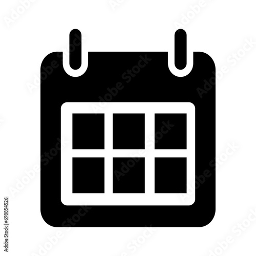 calendar time schedule icon vector illustration logo template. Editable and changeable color.	