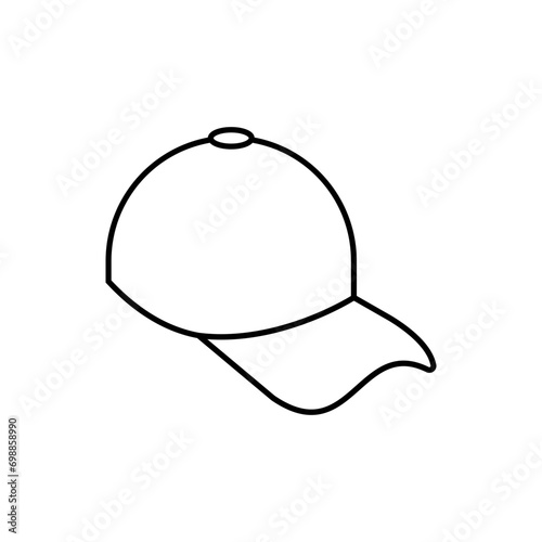 Hat Icon. Cap, Headgear Symbol - Vector Logo Template. 