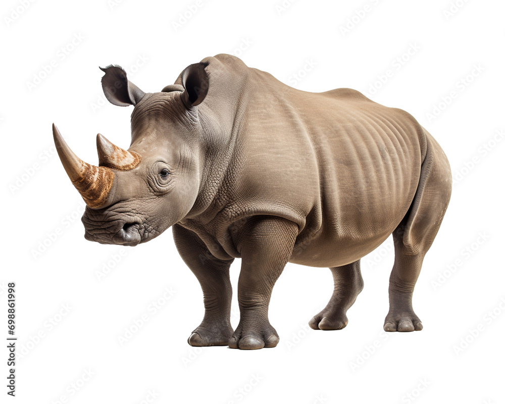 rhinoceros isolated on transparent background