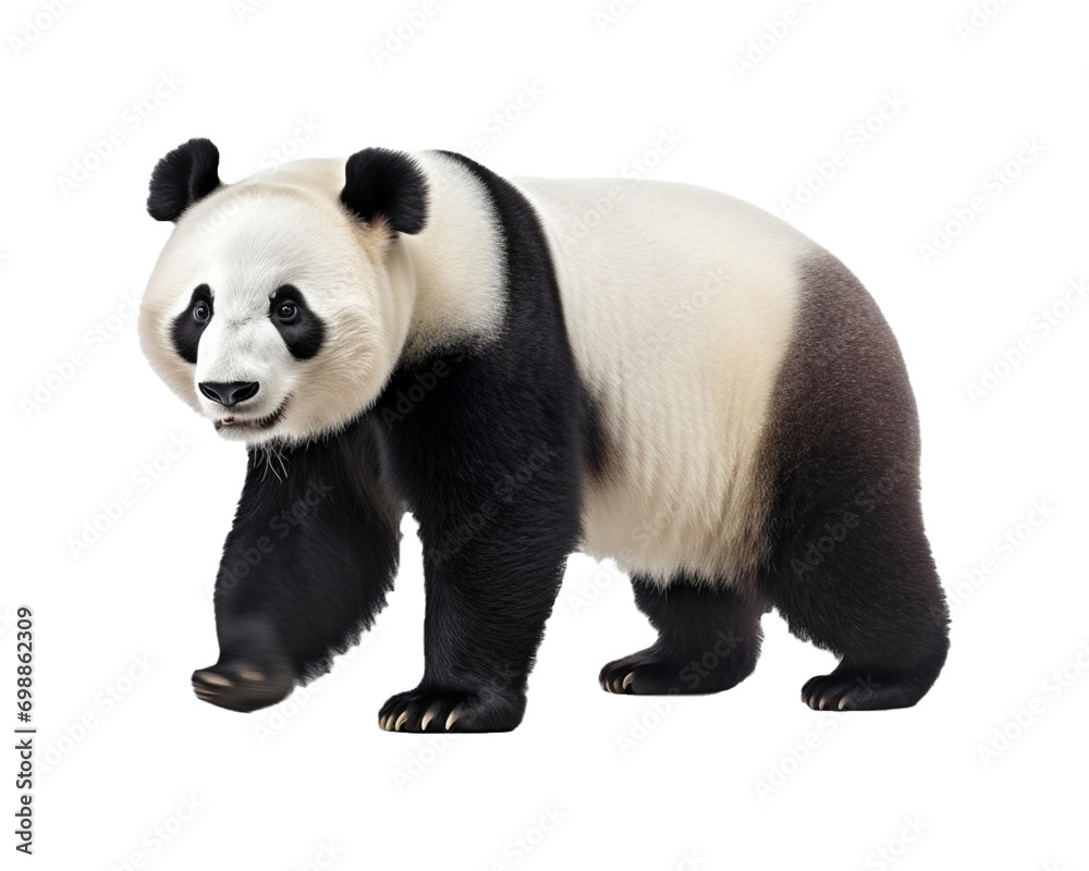 Fototapeta premium giant panda bear with transparent background