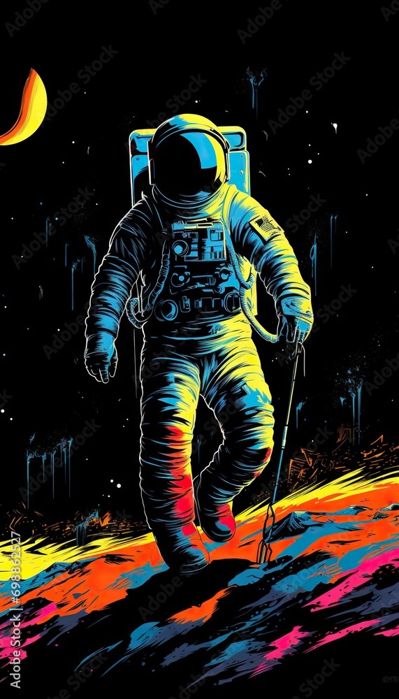 Fototapeta premium astronaut in space