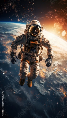 astronaut in space