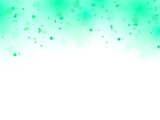 Abstract green bokeh effect in transparent  background 