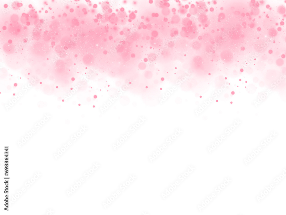 Abstract light shine pink bokeh effect on transparent background. PNG ...