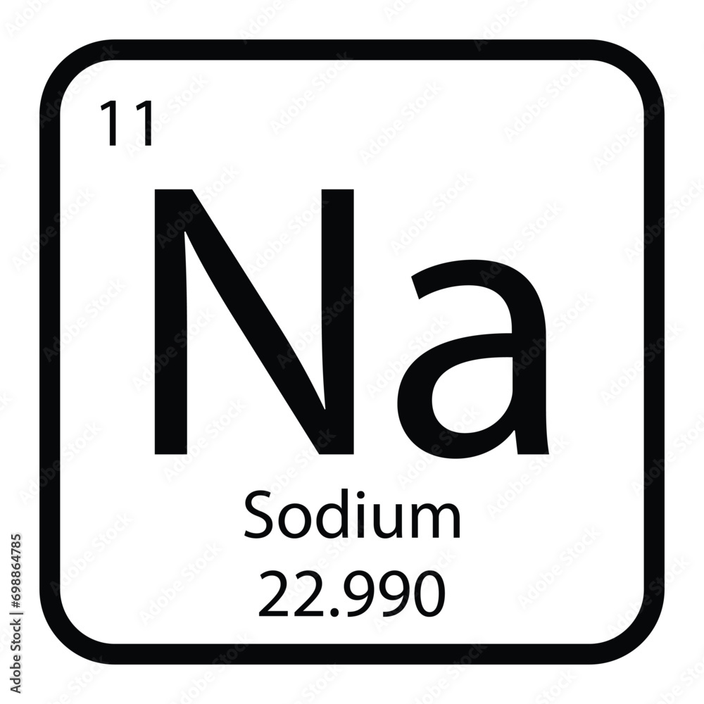 Sodium icon vektor Sodium icon vektor