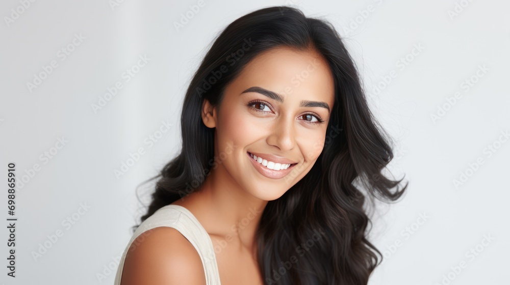 portrait of a beautiful young asian indian model woman smiling portrait of a beautiful young asian indian model woman smiling