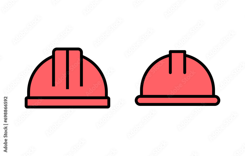 Helmet icon set illustration. Motorcycle helmet sign and symbol. Construction helmet icon. Safety helmet Helmet icon set illustration. Motorcycle helmet sign and symbol. Construction helmet icon. Safety helmet