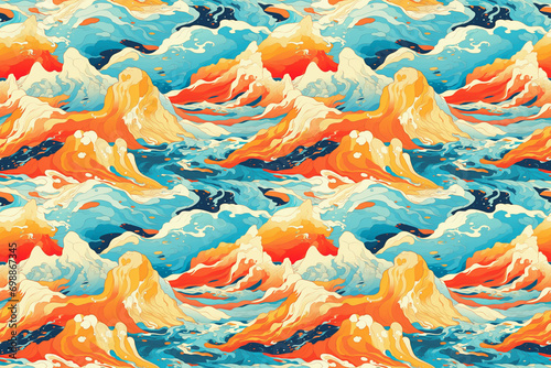 Perfectly Seamless Abstract Wave Pattern
