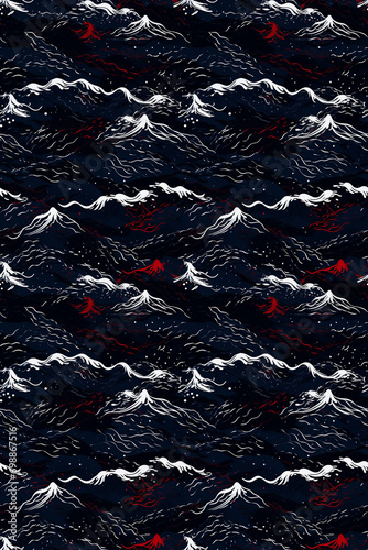 Perfectly Seamless Abstract Wave Pattern