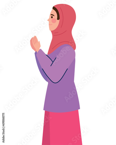 idul fitri muslim woman