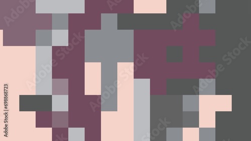Abstract background using pixels with aesthetic geometric shapes