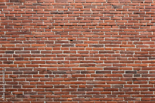 Old red brick wall background. red brick wall