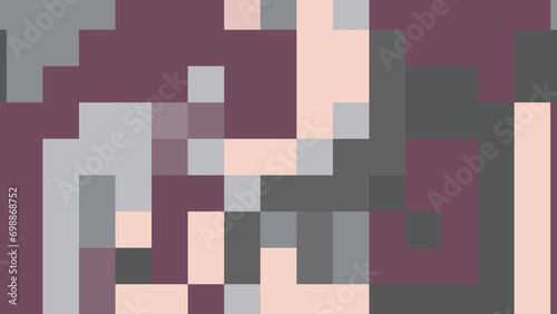 Abstract background using pixels with aesthetic geometric shapes