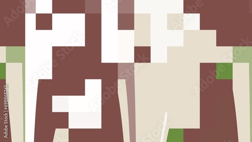 Abstract background using pixels with aesthetic geometric shapes