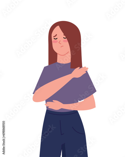 bulimia woman with disorder