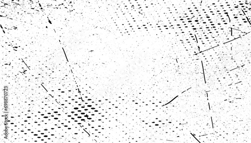 Black grainy halftone texture isolated on white background. Distress overlay textured. Grunge design elements. Vector illustration