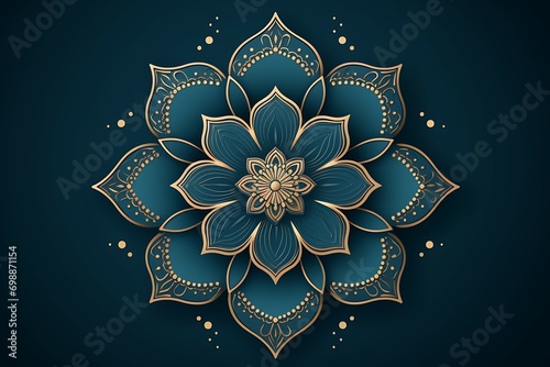 flat simple Islamic ornament background