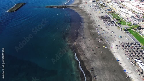 Coastal Fanabe Beach, Costa Adeje Canary Island Spain photo