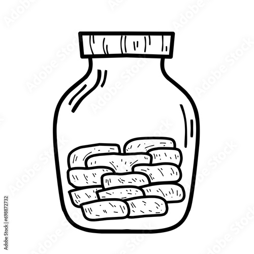 Cookies Jar Outline 