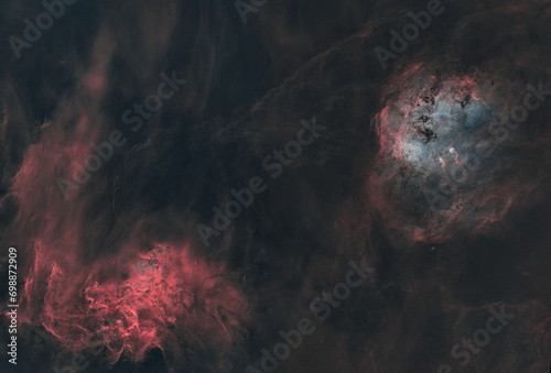 Flaming Star and Tadpole Nebula 2 photo