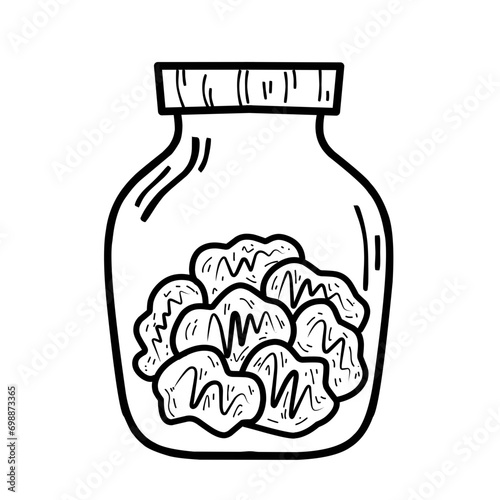 Cookies Jar Outline 
