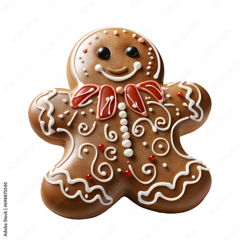 Gingerbread man isolated on transparent or white background Gingerbread man isolated on transparent or white background