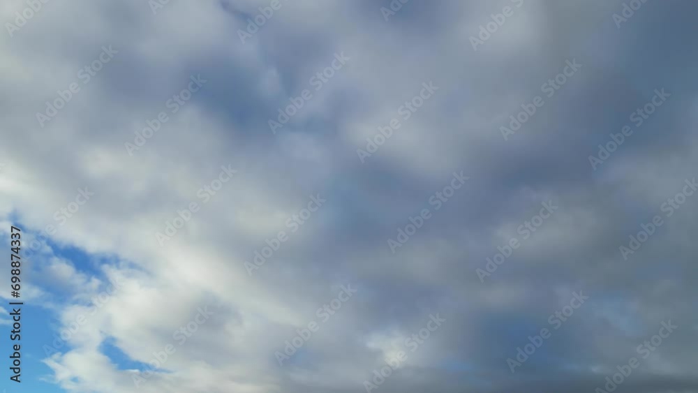 High Angle View of Clouds and Sky over British City High Angle View of Clouds and Sky over British City
