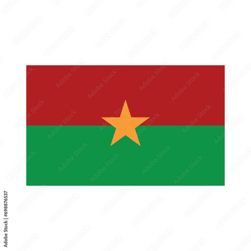 flag burkina faso icon vector flag burkina faso icon vector