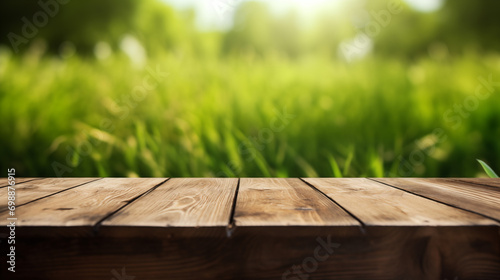 Empty wooden table background