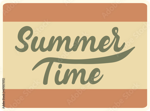 summer time vector illustration