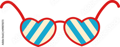 eyeglass sticker vector illustration