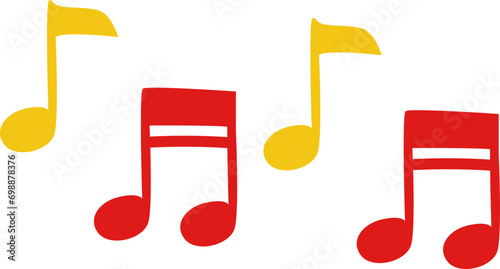 music sticker vector illustration