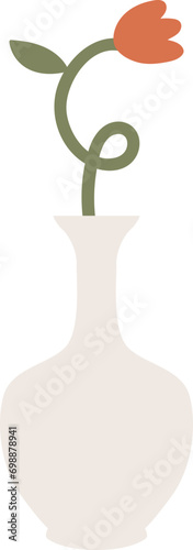 flower vase vector illustration