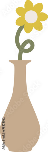 flower vase vector illustration