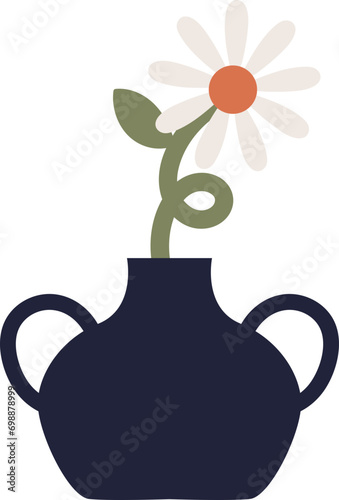 flower vase vector illustration