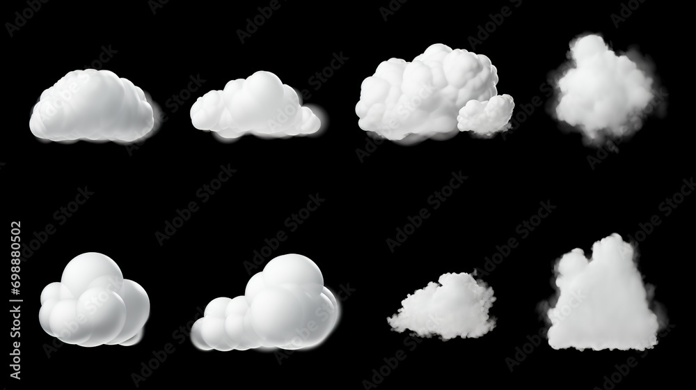 Fototapeta premium smoke and clouds , generative ai