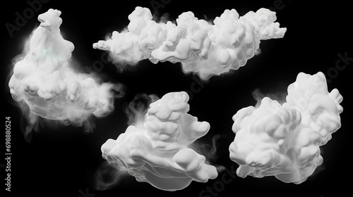 smoke and clouds , generative ai