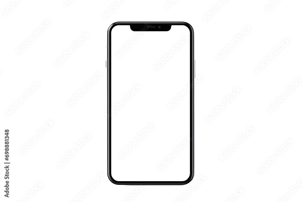 smart phone on transparent background, generative ai smart phone on transparent background, generative ai