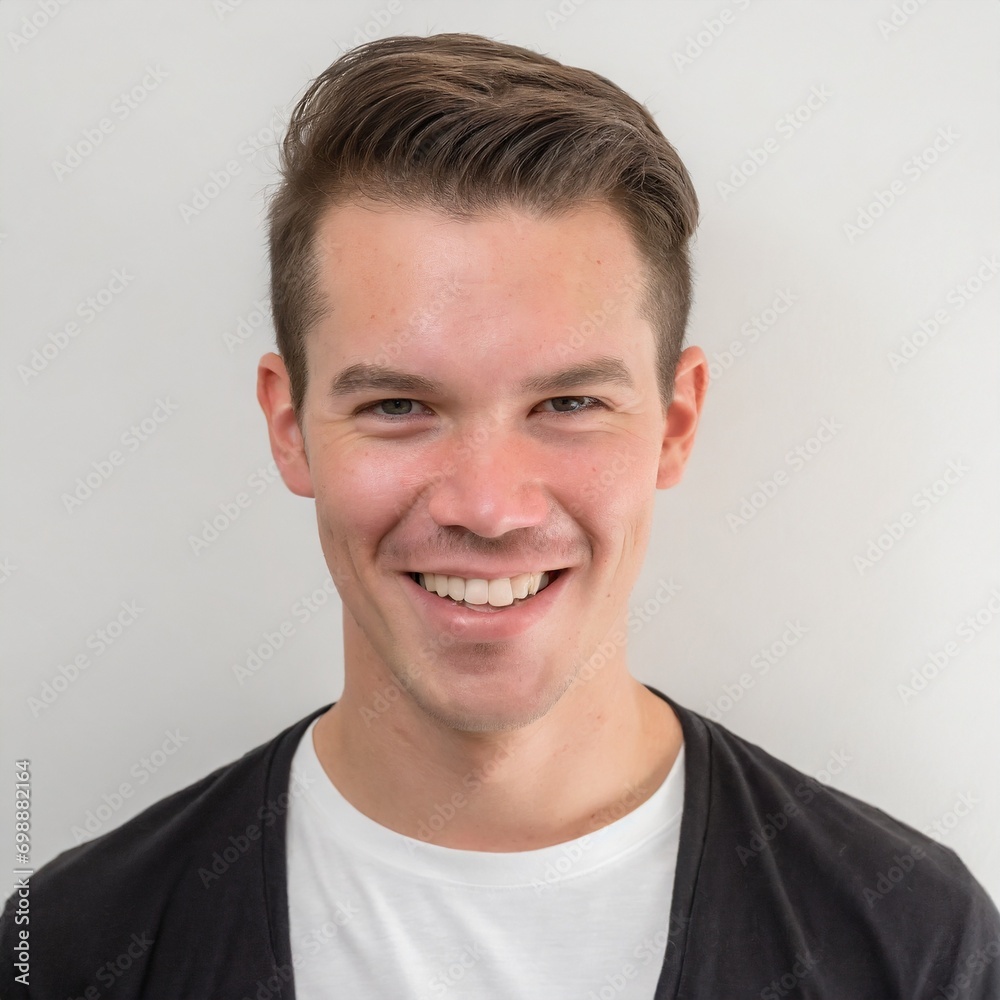 Fototapeta premium smiling with a white background