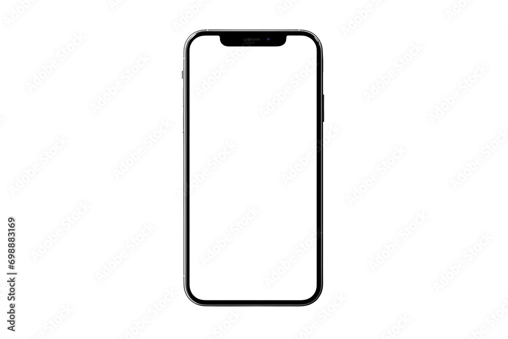 smart phone on transparent background, generative ai smart phone on transparent background, generative ai