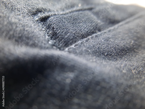 collection of cotton twill chino pants fabric detailed photo with a macro lens for background, education and commercial photo
