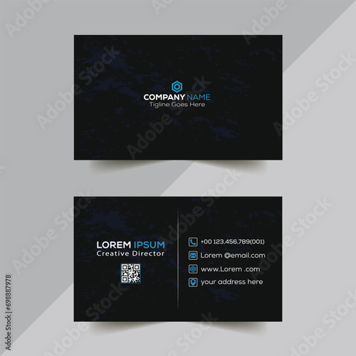 horizontal  clean Business Card template vector design