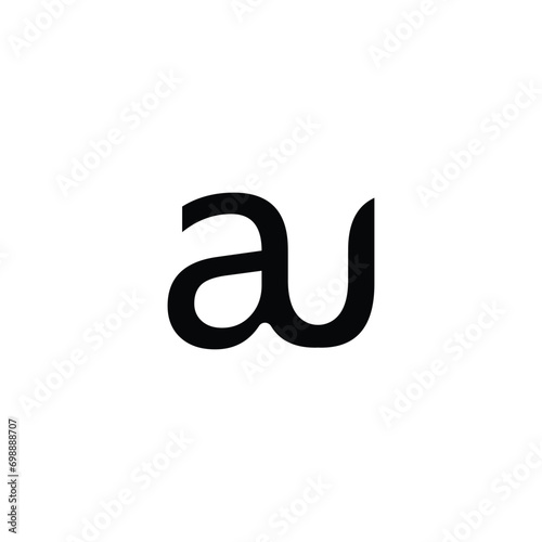 Initial Letter AU Logo Design Outstanding Creative Modern Symbol Sign