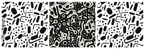 Scattered Geometric Line Shapes. Abstract Background