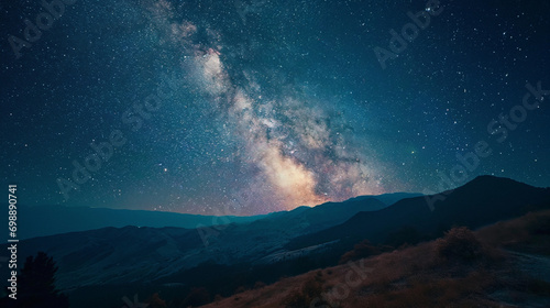 Celestial Canvas: Milky Way's Swirling Beauty photo