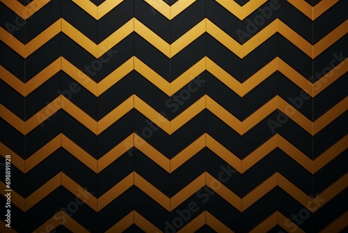  Black and gold chevron seamless pattern photography