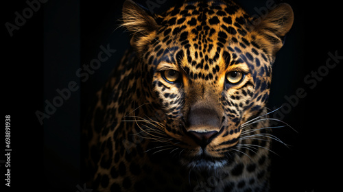Portrait of leopard © khan