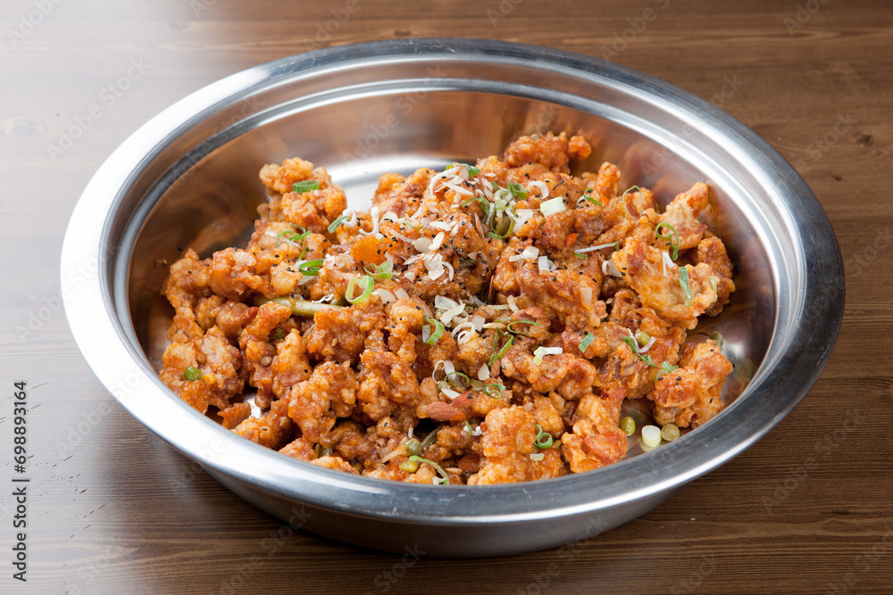 Deep-fried Chicken in Hot Pepper Sauce Deep-fried Chicken in Hot Pepper Sauce