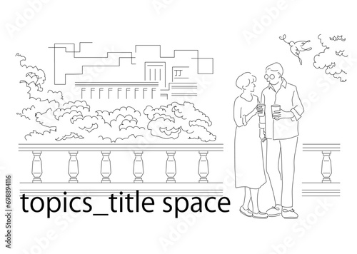 nuance_illustration_town_pouple,HP_TOP_image_topics,シニア,ライフスタイル,生活風景,敬老