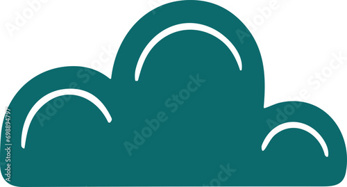 투명한 배경에 구름 아이콘